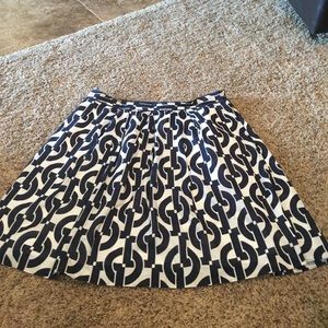 Downeast link print midi skirt
